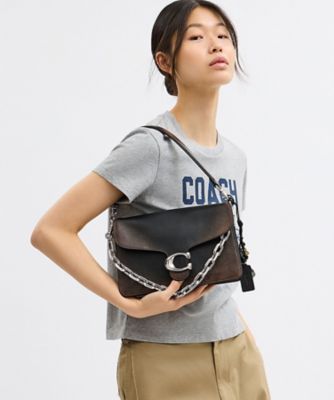 チェーン タビー ショルダー バッグ・ラブド レザー | COACH